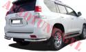 Защита  заднего бампера (уголки) на  Toyota LAND Cruiser Prado 150